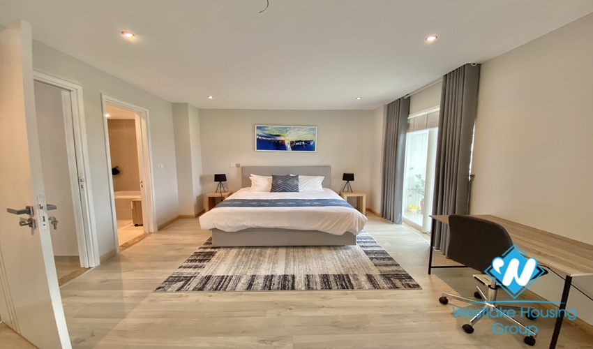 Scandinavian style golf course view 2 bedrooms apartment for rent in Ciputra, Hanoi
